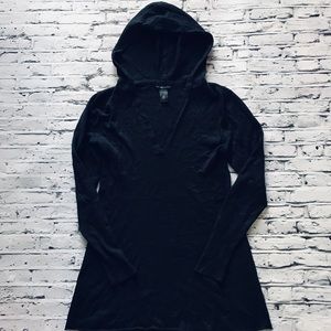NY&Co. Long Pullover Hooded Sweater